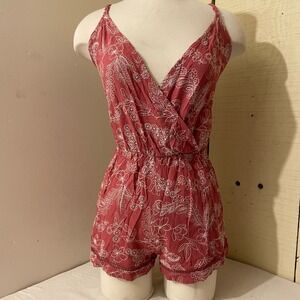 LA‎ Hearts PacSun Womens XS Floral Embroidered Romper Sleeveless Jumpsuit NWT